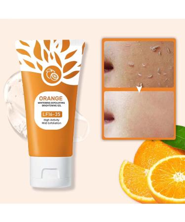 Orange Enzymes Exfoliating Gel Scrub for Face & Body - Deep Cleansing Moisturizing Gel to Remove Blackheads, Organic Exfoliator for Smooth & Radiant Skin, Non-Comedogenic All Skin Types (1pc, 50g) 1pc 1.7 Ounce (Pack of 1) - Buy Online on GoSupps.com
