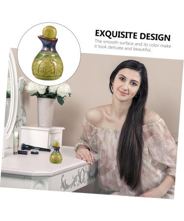 PRETYZOOM Japanese Decor 1 Set Aromatherapy Bottle Olive Oil Pot Dispenser Leg Mounting Plates Angled Diffuser Dispenser Bottle Retro Decor Cruets Dispenser Perfume Ceramics Liquid Bottle 9.5X5.5cm Green - Buy Online on GoSupps.com