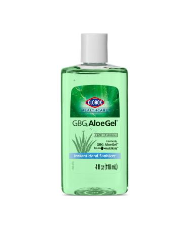 Clorox Healthcare GBG AloeGel Hand Sanitizer Gel 4oz (118ml) | Clorox Hand Sanitizer Gel Mini | Bleach Free Instant Travel Size Hand Sanitizer Gel (1 Pack)