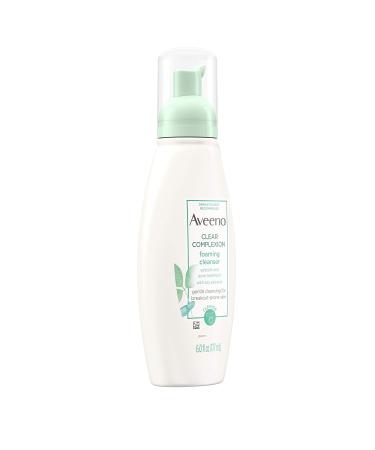 Aveeno Clear Complexion Foaming Cleanser | Oil-Free Facial Wash with Salicylic Acid for Breakout-Prone Skin | 6 fl. oz | Hypoallergenic & Non-Comedogenic - Buy Online on GoSupps.com