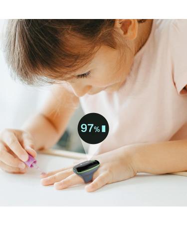 Children's Pulse Oximeter KidsO2 Ring - Portable Oxygen Saturation Meter for Ages 3-12 | Continuous Blood Oxygen & Pulse Monitoring with Free Bluetooth App - Buy Online on GoSupps.com