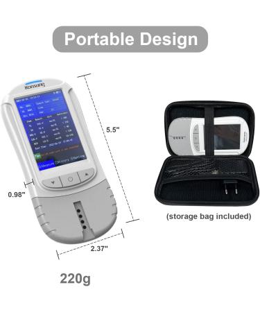 Cholesterol Measuring Device - 6-in-1 Analyzer with 40 Test Strips for Total Cholesterol LDL HDL Triglycerides Uric Acid & Blood Sugar - Accurate Results Worldwide - Buy Online on GoSupps.com