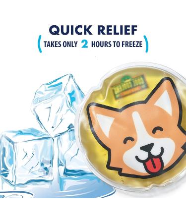 Fit & Fresh Cool Coolers Children's Boo Boo Gel Ice Pack 3 Pack - Cats & Dogs Assorted - Reusable Cold Compress for Minor Injuries - Buy Online on GoSupps.com