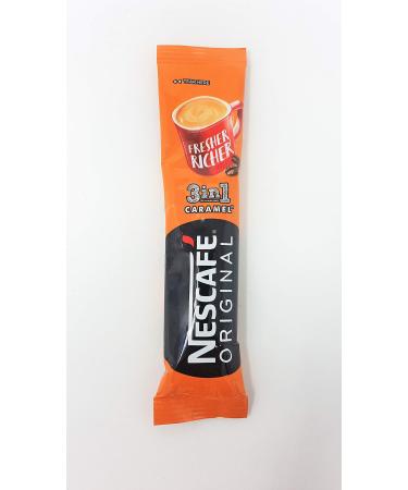 Nescafe Original 3 in 1 Instant Coffee Sachets Caramel 12 Pack