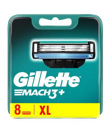 Gilette Mach3 Razor Blades for Men 8 Pieces 8 pieces (1 pack) - Buy Online on GoSupps.com