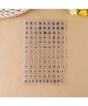 Buy AUTO Transparent Silicone Tampons with Alphabet & Number Board - Ideal for Crafting & Baking | International Shipping - Buy Online on GoSupps.com