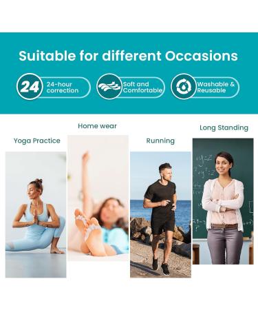 Toe Separators for Bunions - Promifun 8 Pack Toe Spacers for Men & Women | Correct & Restore Toes | Perfect for Running & Yoga (X-Large White - Buy Online on GoSupps.com