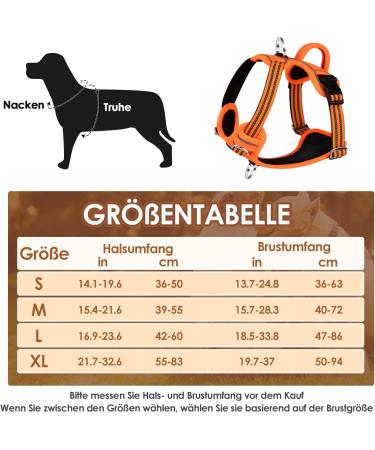 Eyin Adjustable Dog Harness for Small Dogs | Breathable Reflective Padded with Handle | Ideal for Daily Training (Orange Size S) - Buy Online on GoSupps.com