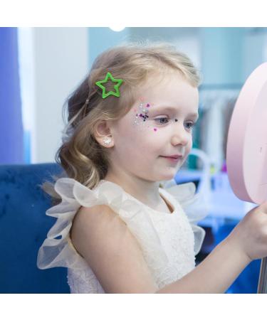 30 Piece Star Hair Clips for Girls - Cute Glitter Metal Hair Jewelry - Colorful Epoxy Resin Accessories - Buy Online on GoSupps.com