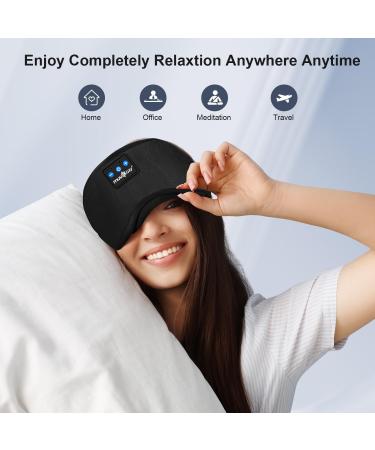 Music-loving Side Sleepers' Essential: MUSICOZY Bluetooth Sleep Mask Headphones - 14 Hrs Playtime | Upgraded V5.3 | Tech Sleep Aids for Men Women | Perfect for Office, Travel & Darkness - Buy Online on GoSupps.com