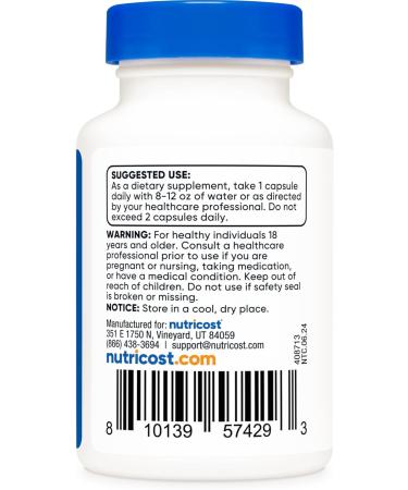 Nutricost Boron Capsules 5mg 30 Vegetarian Capsules - Gluten Free and GMO Free Unflavored 30 Count (Pack of 1) - Buy Online on GoSupps.com