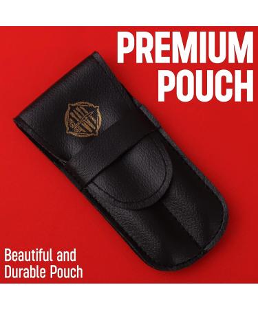 Professional Stainless Steel Precision Tweezers Set - 2 Pcs for Eyebrows, Ingrown Hair, Facial Hair Removal - Red - Buy Online on GoSupps.com