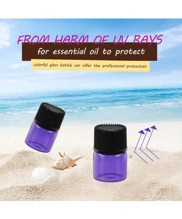 Wresty 1ml Gift Package Glass Vials - 100-Pack Mini Essential Oil Bottles with Labels & Droppers for Perfect Samples - Buy Online on GoSupps.com