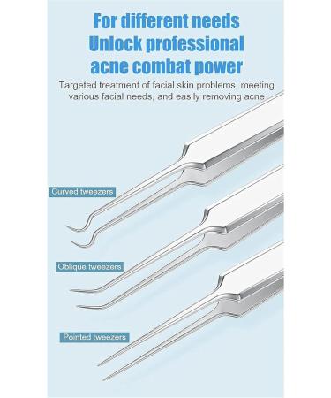 Usiveinborn Blackhead Remover Professional Facial Blackhead Remover Tweezers Usiveinborn Tweezers Facial Blackhead Remover Tweezers Blackhead Remover Tweezers Blackhead Tweezers (typeC) - Buy Online on GoSupps.com