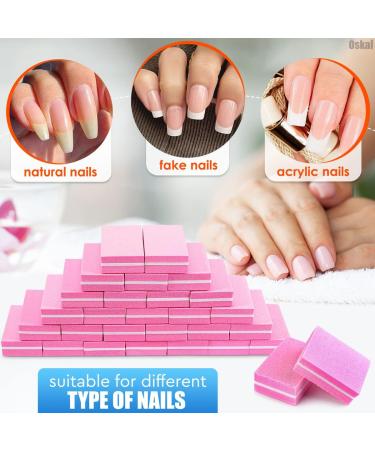 100Pcs Professional Nail Buffer Block Set - 180 Grit Buffing Blocks for Natural and Acrylic Nails - Nail Art Tools and Sandpaper File - Buy Online on GoSupps.com