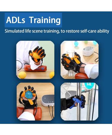 Rehabilitation Robot Gloves Hemiplegia Patients Tendons Exercise Training Finger and Hand Function Workout Recovery Device Robot Gloves Training Equipment Minimize Spasticity Left-S - Buy Online on GoSupps.com