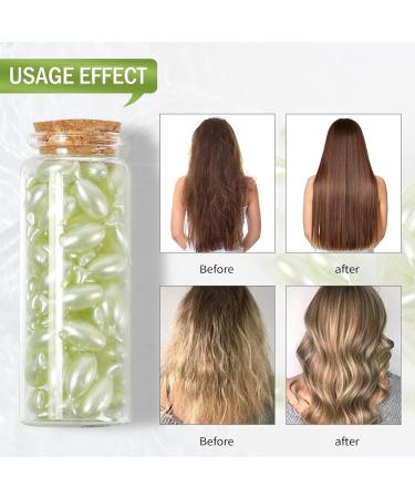 Hair Growth Oil Capsules - Thickening Treatment for Dry Frizzy Hair Regrowth | International Shipping Available - Buy Online on GoSupps.com