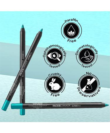 FACESCANADA Longwear Eye Pencil - Waterproof, Smudge Proof, Intense Color - Teal (Green) - 0.04 Oz - Buy Online on GoSupps.com
