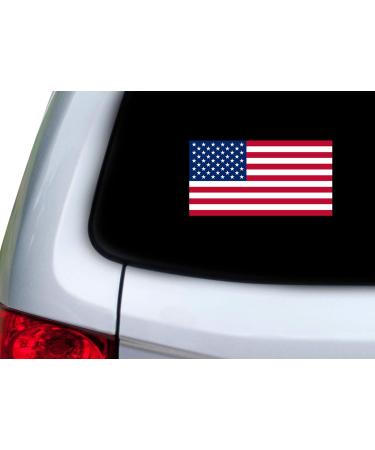 Rogue River Tactical 4 Pack USA American Flag Decal Bumper Sticker 5x3 United Sates of America - Buy Online on GoSupps.com