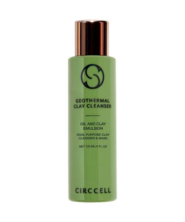 CIRCCELL Geothermal Clay Cleanser Hydrating Facial Cleanser - Arctic Clay and Essential Oils Deep Clean & Detox Skin Hydrating Clay Face Wash or Mask for All Skin Types
