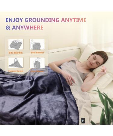 Grounding Ceiling Equipment for Better Sleep | Conductive Silver & Soft Flannel | Large Size 140x200 cm | Pain Relief Solution - Buy Online on GoSupps.com