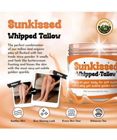 Boopie's Magic Moo Sunkissed Tallow for skin hydration, nourishment with a glow. Tinited tallow cream and lotion with glitter. 2 Fl Oz (Pack of 1) - Buy Online on GoSupps.com