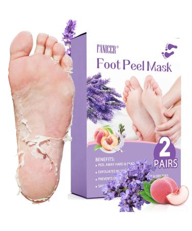 2 Paires Masque Pied Masque Pieds Peeling Exfoliant Masques Pour Pieds Nourrissants Exfoliant Masque Pied Pour Femmes Hommes Beaut Des Pieds Skin Care (P Che Et Lavande)