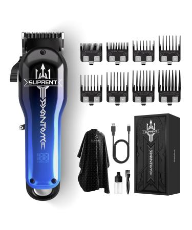 SUPRENT Hair Clippers for Men Professional - 7000 RPM Powerful Cordless Hair Clippers with Ceramic Taper Blade Zero-Gapped Barber Clippers Set - Type C Rechargeable Fashion Gifts for Men