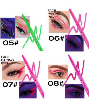 UV Glowing Eyeliner Set - Waterproof Smudge-proof Pigmented Graphic Liners - High Pigmented Waterproof Smudge-proof Pigmented Graphic Liners for Women Girls Hersil - Buy Online on GoSupps.com