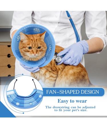 Halskrause Cat Protective Collar - Adjustable Soft Recovery Funnel for Cats | Post-Surgery & Injury Care (M) - Buy Online on GoSupps.com