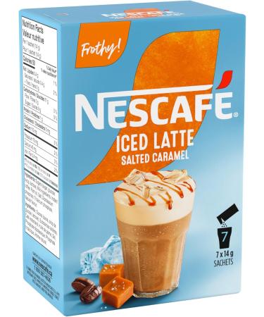 NESCAF GOLD Iced Latte Salted Caramel Carton 42 x 14 g Sachets Salted Caramel 588 g (Pack of 1) - Buy Online on GoSupps.com