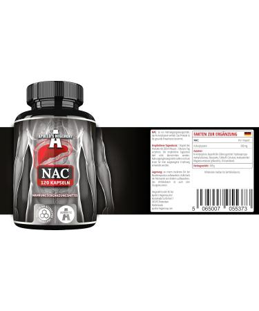 NAC 500 mg | N-acetyl L-cysteine | 120 Vegan Capsules | Supports Liver Function & Reduces Oxidative Stress | Apollo s Hegemony - Buy Online on GoSupps.com
