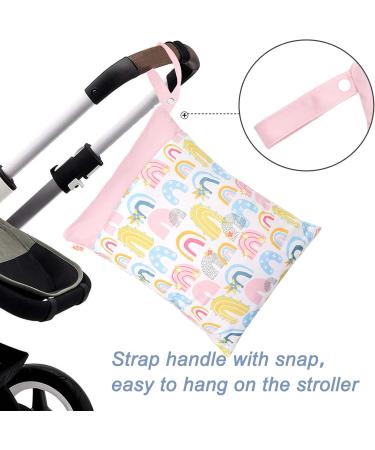 Reusable Maeau Wet Bags - 2 Pack Waterproof Diaper & Gym Organizers | Eco-Friendly Kindergarten & Baby Essentials | 19 Stylish Patterns (20x28cm & 30x40cm) - Buy Online on GoSupps.com