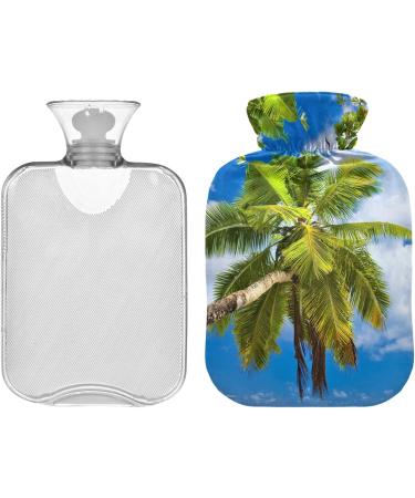 Buy Naanle 2L Hot Water Bottle with Cover - Sea Beach Palm Design for Menstrual Cramps & Pain Relief | Heat & Cold Therapy - Buy Online on GoSupps.com