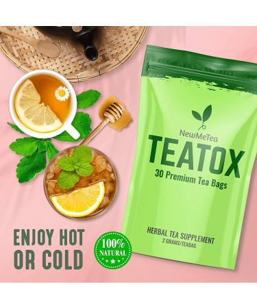 30 Day Detox Tea for Men & Women - All-Natural Herbal Teatox for Energy Digestion & Immune Support | Keto Vegan Non-GMO - Buy Online on GoSupps.com