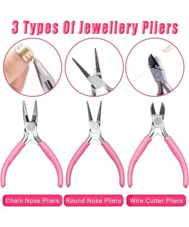 Yholin Jewelry Making Kit for Adults - Wire Wrapping Tools & Accessories in Pink - Buy Online on GoSupps.com