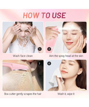 Hair Identifier Spray for Face Shaving Skin Body Hair Identifying Spray With Razors Hair identifier Spray for Face Dermaplaning Moisturizing and Skin Care Dermaplaner Spray(Spray Plus Razor) - Buy Online on GoSupps.com