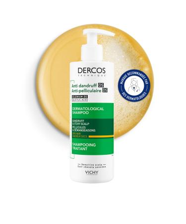 Dercos, Treatment Shampoo, Anti-Dandruff & Anti-Itch, Dry Hair, Vichy, 390ml
