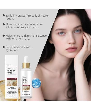 Rice Facial Serum 100 ml rice peeling lotion gentle exfoliatin spot moisturizes and evens skin tone - Buy Online on GoSupps.com