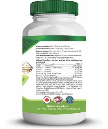 NutruLux Multivitamin For Seniors - Complete Daily Wellness Tablets with 60mg Vitamin C - Halal Vegan Gelatin-Free - Senior Health Support Elderly Immune Boost Essential Nutrients 60 Tablets 1 - Buy Online on GoSupps.com