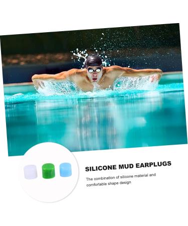 NOLITOY Swimming Ear Protector - 24 Pairs Silicone Anti-Noise Reusable Earbuds for Swimmers | Noise Cancelling & Noise Reduction - Buy Online on GoSupps.com
