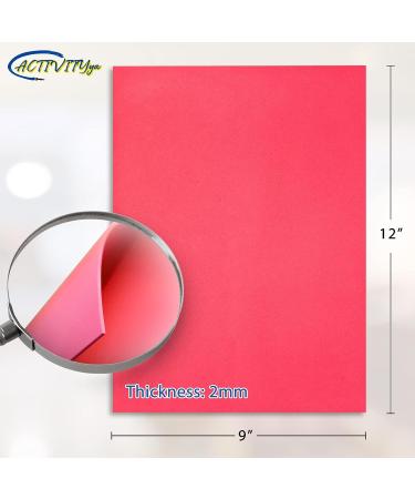 EVA Foam Sheets 9x12 Inch 2mm Thick - 10 Colorful Sheets for Arts and Crafts by ACTIVITYya - Buy Online on GoSupps.com