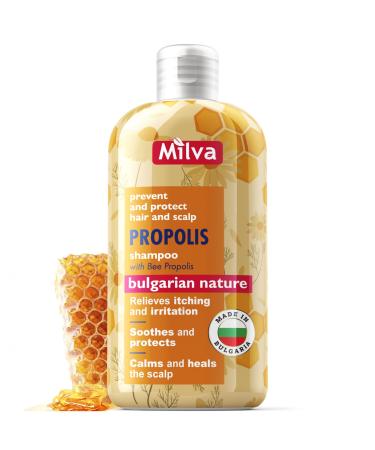 Honey-Bee Propolis Shampoo - Strengthens Hair Promotes Growth Removes Dandruff - Soothes Scalp Stops Itching - 200ml by Milva