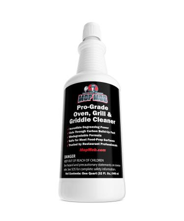 Commercial Grill and Oven Cleaner 32 Oz Concentrate 1pk . Heavy-Duty, Fast-Acting Degreaser Solution Removes Carbon, Grime, Burnt Food and Oil for Griddles, Fryer Baskets and Kitchen Cooking Surfaces - Buy Online on GoSupps.com