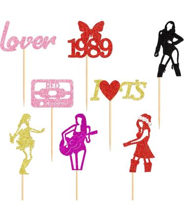 Blumomon 32Pcs Popular Singer Cupcake Toppers Popular Singer Birthday Party Decoration Music Themed Party Fans Party Decoration Singer-32 - Buy Online on GoSupps.com