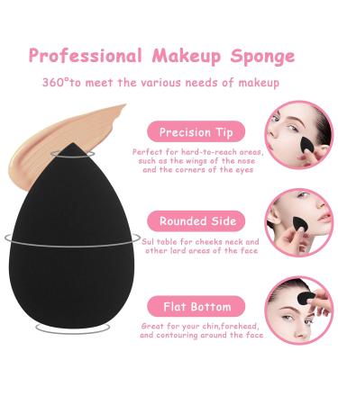 WLLHYF 12-Part Mini Makeup Sponge Set - Professional Makeup Sponges for Under Eyes Mixing and Application | Perfect for Powder & Cream - Buy Now! - Buy Online on GoSupps.com