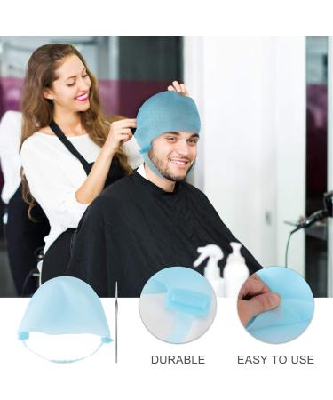 1pc Silicone Highlighter Cap Highlighting Cap with Hook Highlight Cap for Hair with Hook Highlighting Caps Professional Styling Tools Hair Styling Tools Silica Gel Hair Dye Letter - Buy Online on GoSupps.com