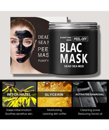Peel Off Face Masks Blackhead Remover Mask Bamboo Charcoal Face Masks Skincare Peel Off Dead Sea Face Mask for Dirt Acne Pores Shrinking Deep Cleansing Purifying Skin - Buy Online on GoSupps.com