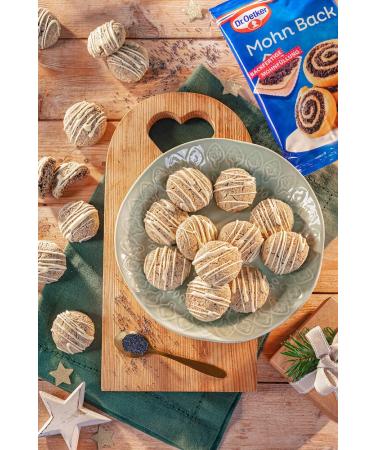 Dr. Oetker Mohn Back 4 Pack - Vegan Blue Poppy Seed Filling for Cakes & Desserts (4 x 250g) | International Shipping Available - Buy Online on GoSupps.com