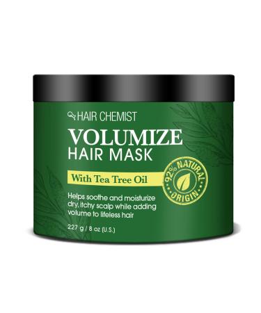 Hair Chemist Volumize Hair Mask with Tea Tree Oil 8 ounce (2-Pack)